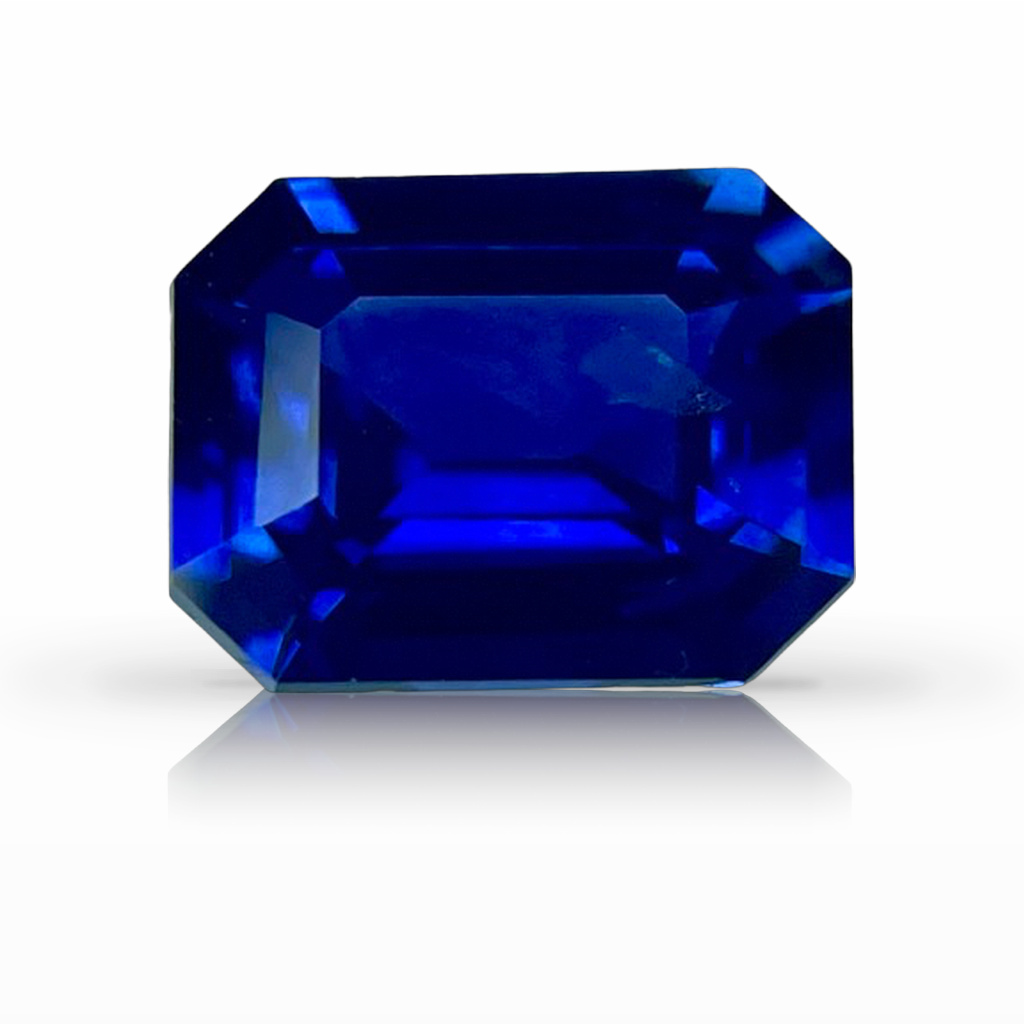 1.68ct Sapphire, Emerald Cut, Blue gemstone, 7.8 x 6.1MM, item #5194