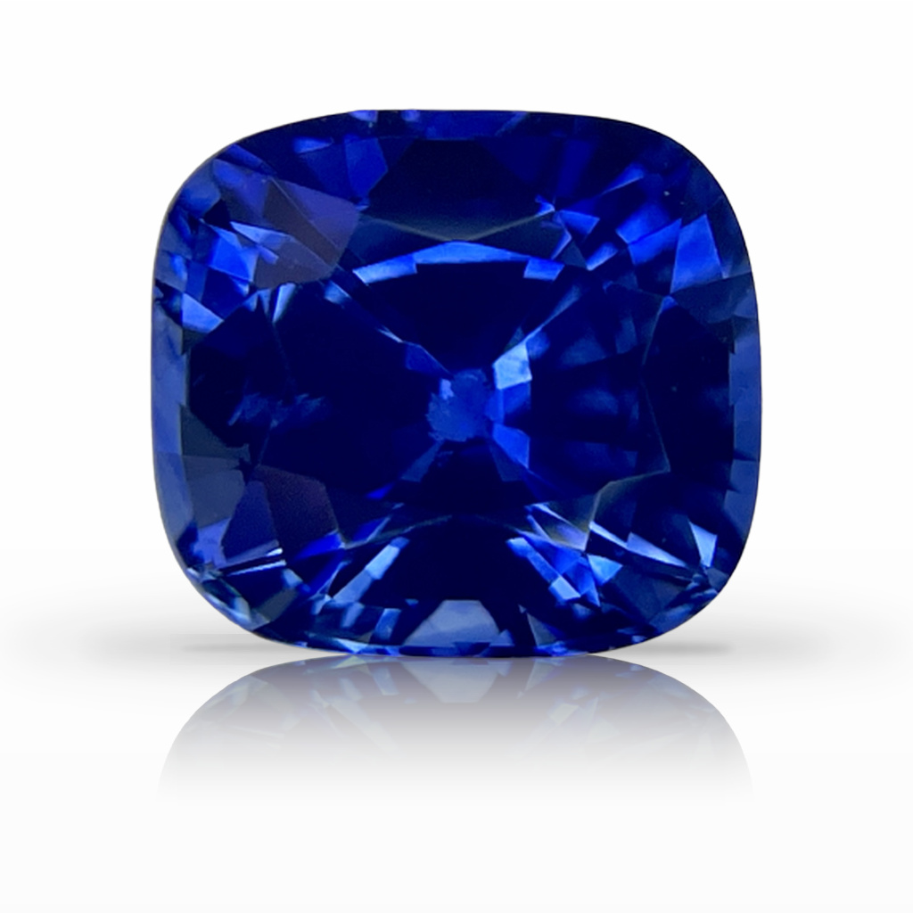 4.25ct Sapphire, Cushion, Blue gemstone, 9.3 x 8.3MM, item #5228