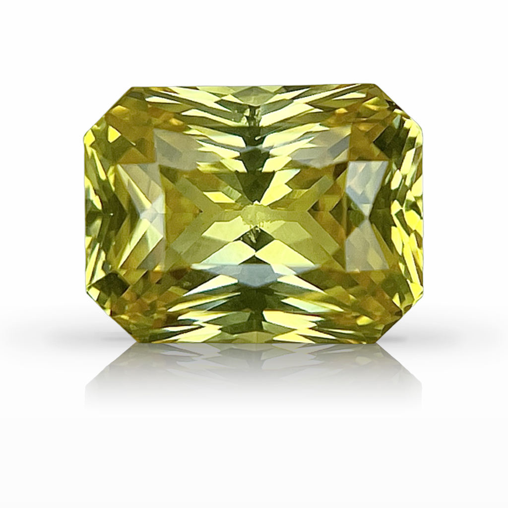 5.44ct Sapphire, Radiant Cut, Yellow gemstone, 10.2 x 7.8MM, item #5248