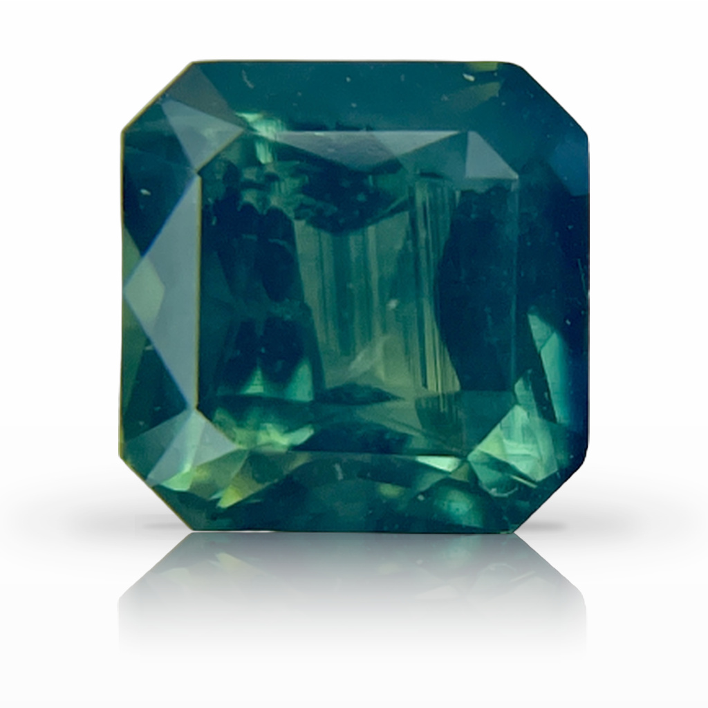 2.06ct Sapphire, Asscher, Green gemstone, 6.5 x 6.4MM, item #5256