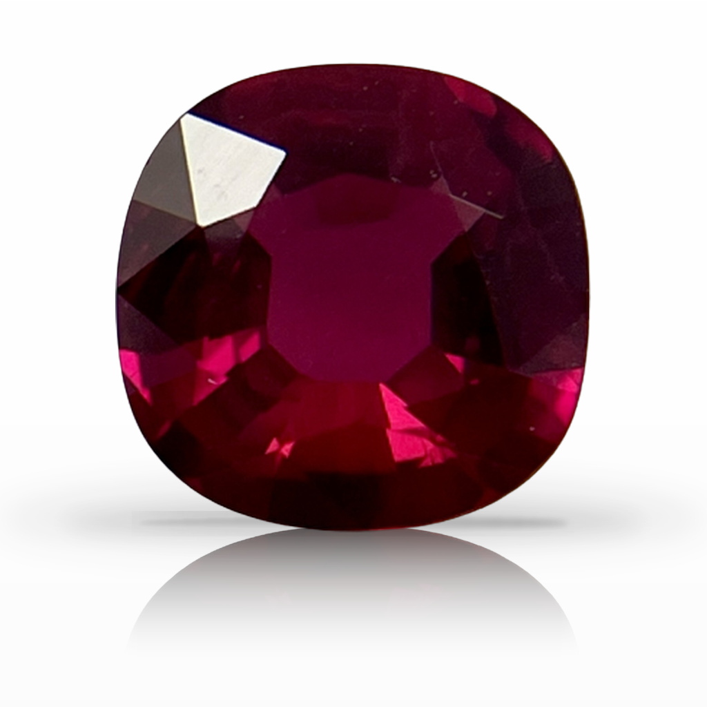 1.35ct Ruby, Cushion, Red gemstone, 7MM, item #5282