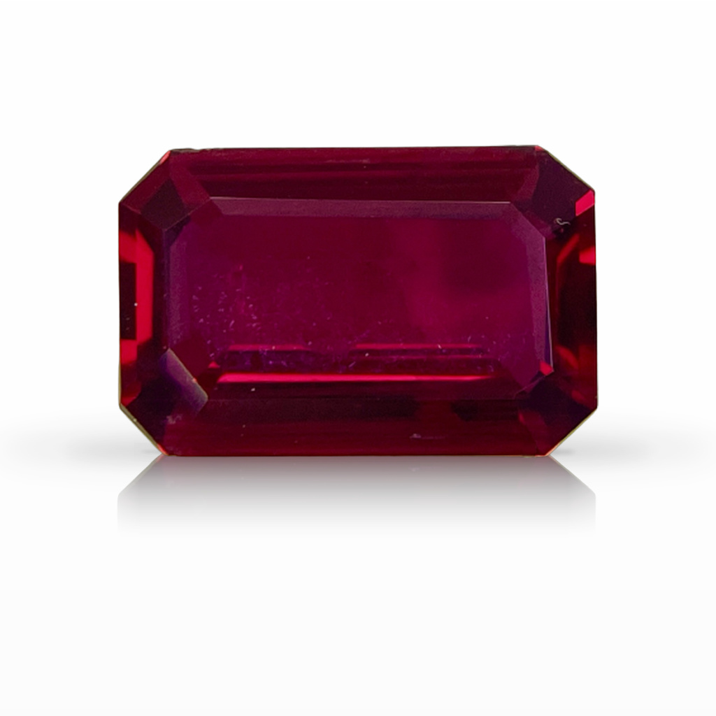 2.40ct Ruby, Emerald Cut, Red gemstone, 10.5 x 6.8MM, item #5290