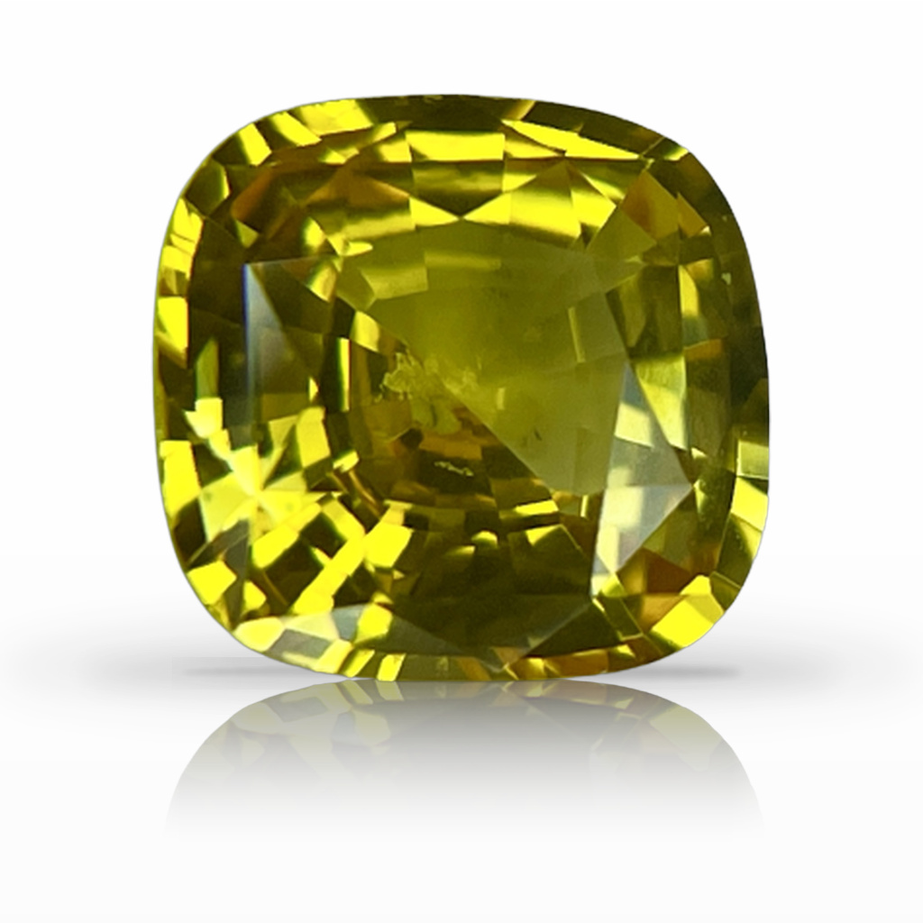 1.82ct Sapphire, Cushion, Yellow gemstone, 7.2 x 6.9MM, item #5341