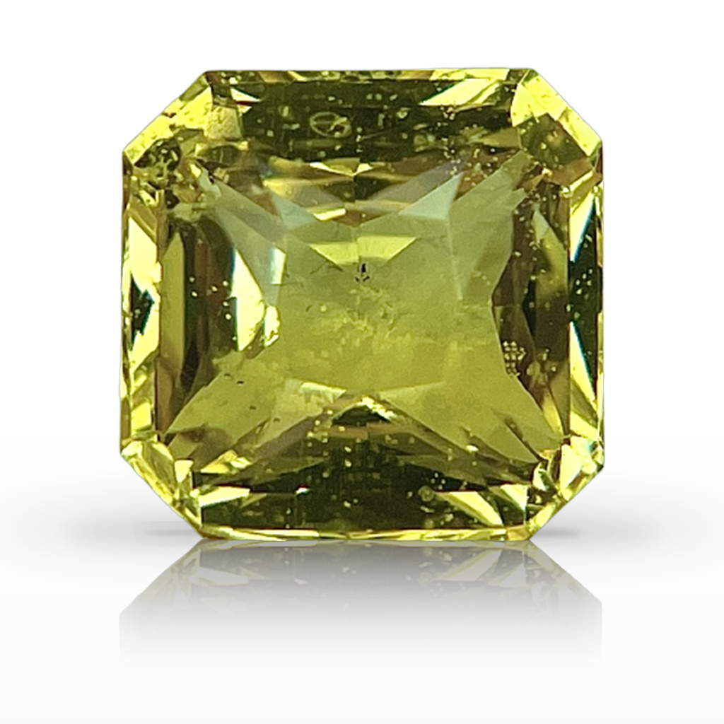 2.16ct Sapphire, Radiant Cut, Yellow gemstone, 7.1 x 6.9MM, item #5350