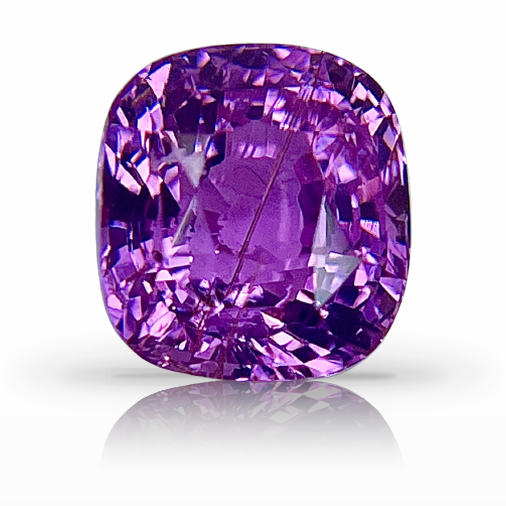 2.54ct Sapphire, Cushion, Pink, No Heat gemstone, 7.5 x 6.9MM, item #5366
