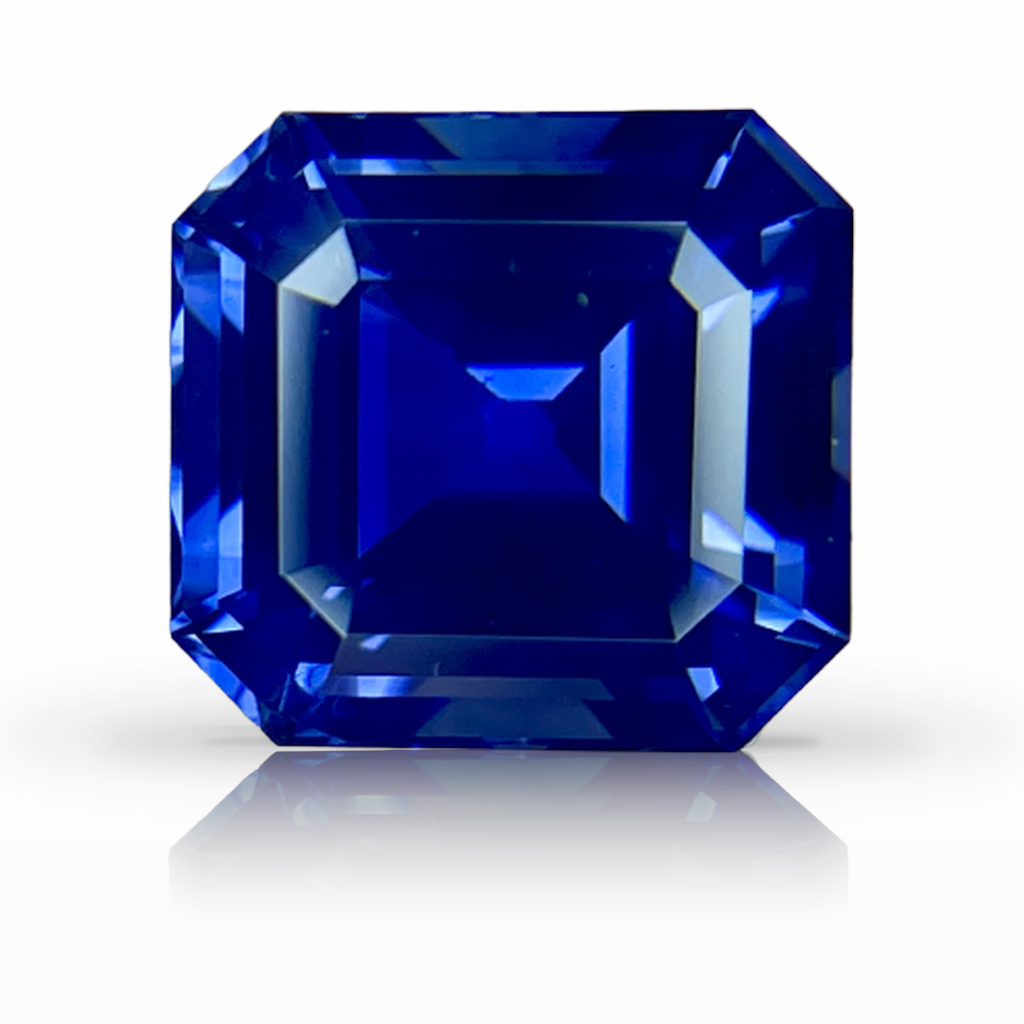 5.06ct Sapphire, Asscher, Blue gemstone, 9.3 x 8.7MM, item #5377