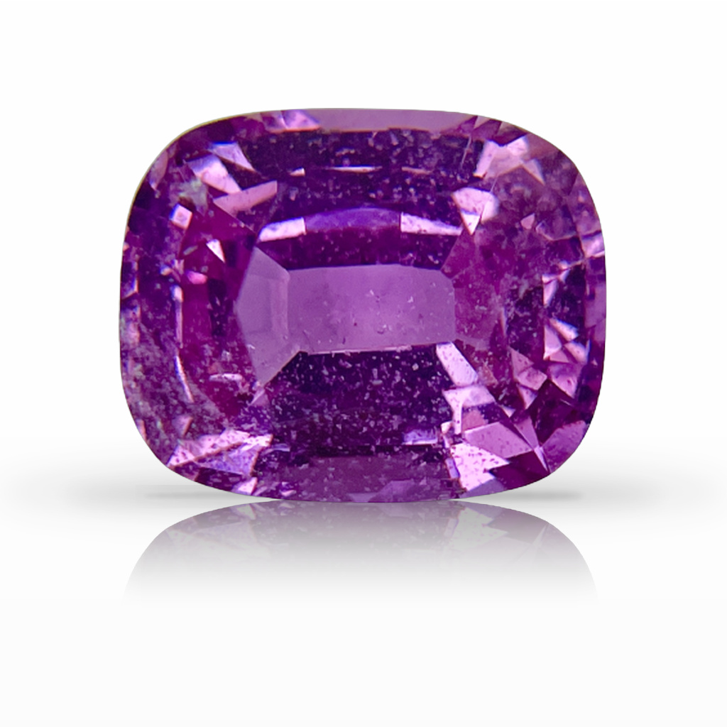 3.65ct Sapphire, Cushion, Pink, No Heat gemstone, 9.5 x 7.7MM, item #5379
