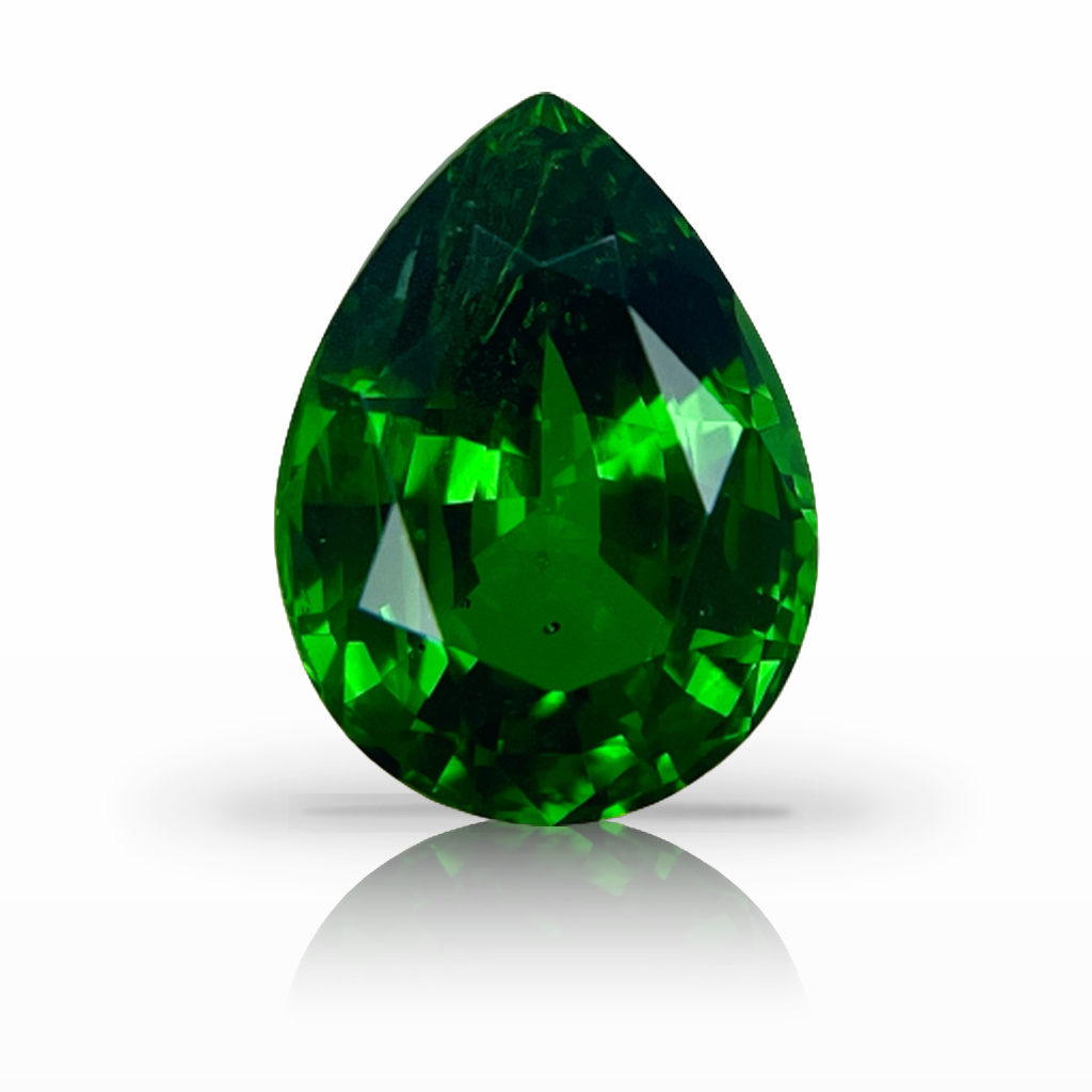 3.58ct Tsavorite, Pear Shape, Green, No Heat gemstone, 11 x 8.2MM, item #5392