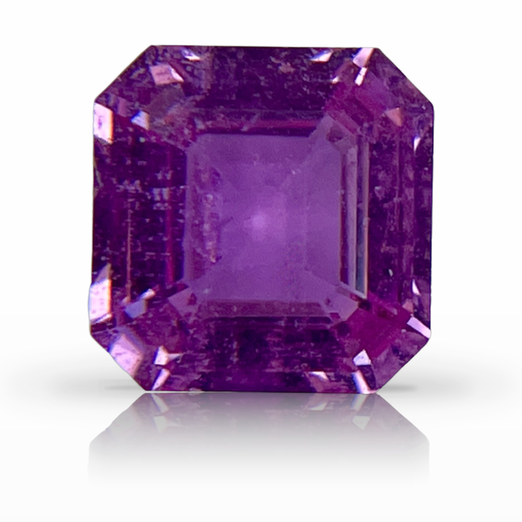 1.63ct Sapphire, Asscher, Pink gemstone, 6.7 x 6.6MM, item #5411