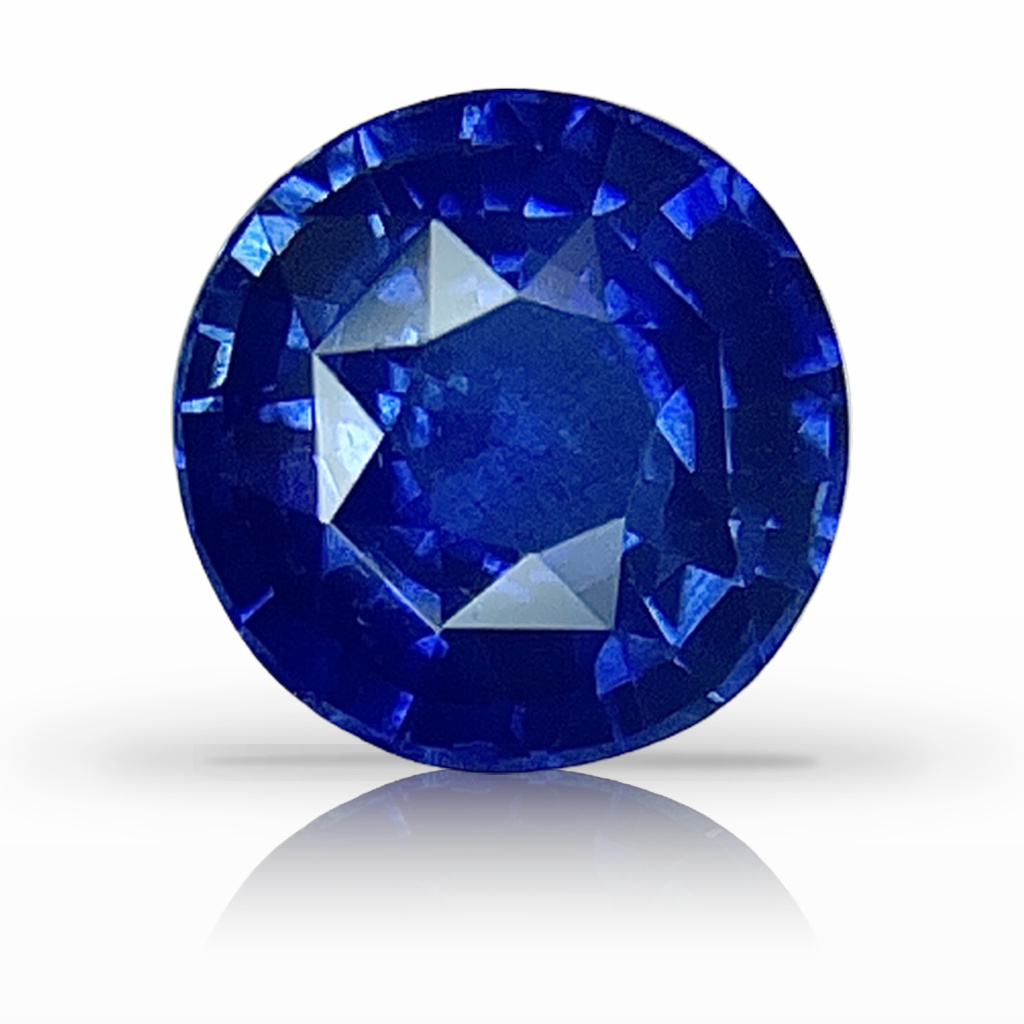 2.02ct Sapphire, Round, Blue, 7.4MM gemstone, 7.4MM, item #5429