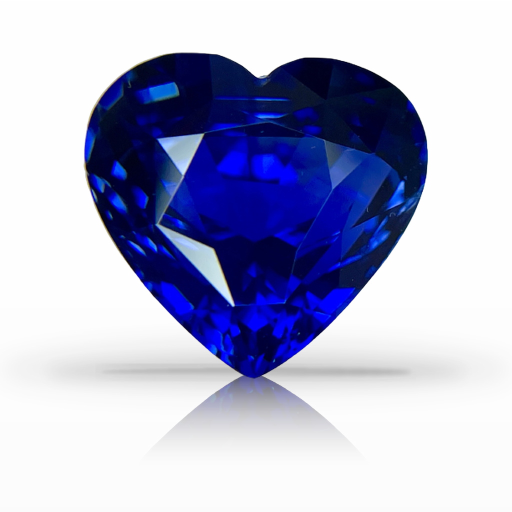 9.06ct Sapphire, Heart Shape, Blue gemstone, 13.2 x 12.5MM, item #5505