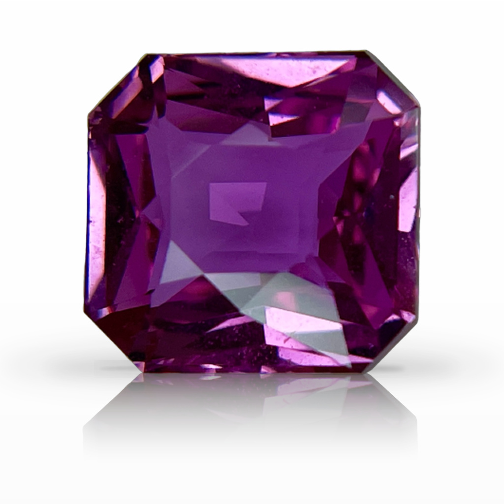 4.04ct Sapphire, Asscher, Pink gemstone, 9.3 x 9MM, item #5543