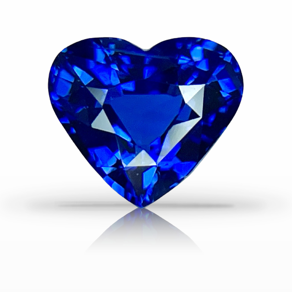 2.51ct Sapphire, Heart Shape, Blue gemstone, 8.3 x 7.3MM, item #5549