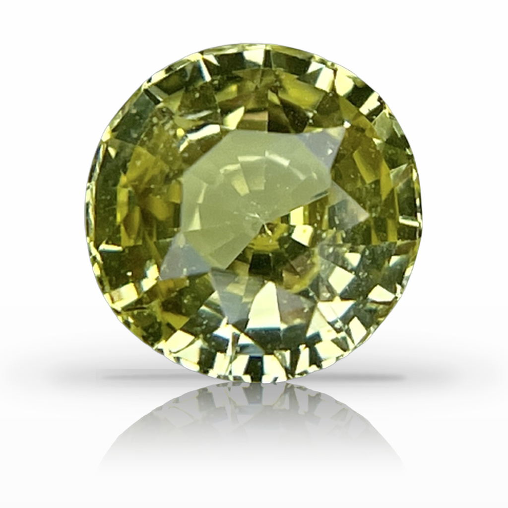 2.00ct Sapphire, Round, Yellow, 7.2MM gemstone, 7.2MM, item #5560
