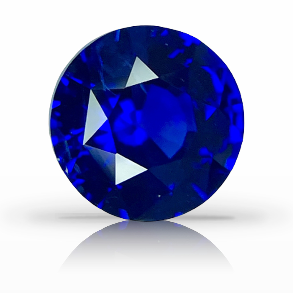 3.33ct Sapphire, Round, Blue, 8.4MM gemstone, 8.4MM, item #5564