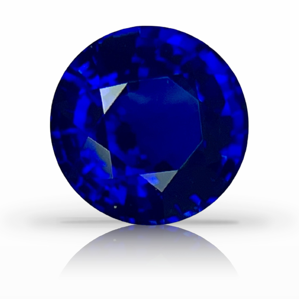 1.30ct Sapphire, Round, Blue, 6.8MM gemstone, 6.8MM, item #5575