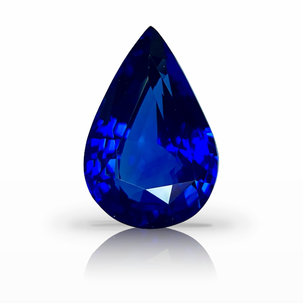 8.18ct Sapphire, Pear Shape, Blue gemstone, 15.7 x 10.5MM, item #5615