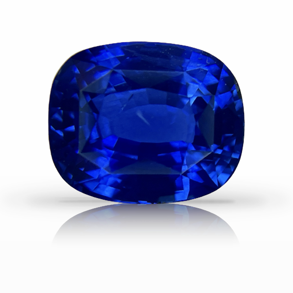 5.46ct Sapphire, Cushion, Blue gemstone, 10.9 x 9MM, item #5617