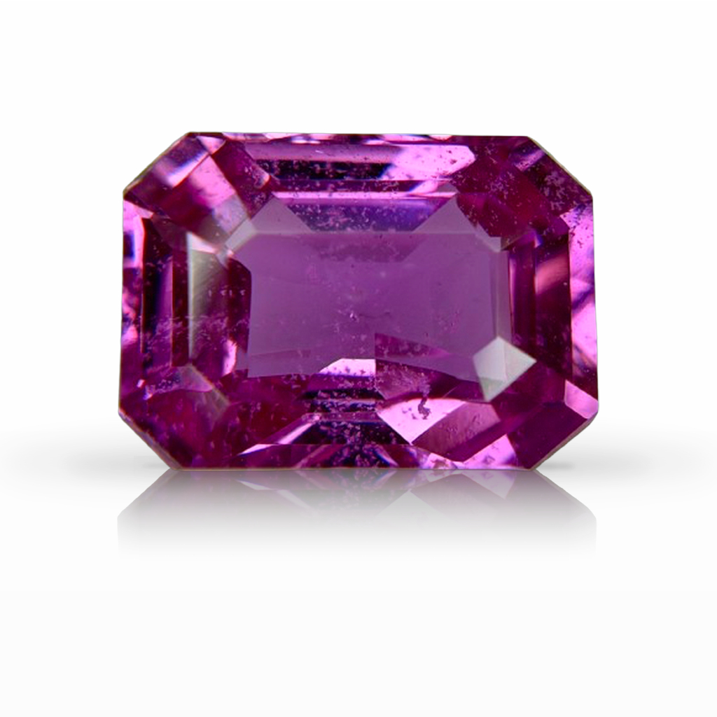 5.45ct Sapphire, Emerald Cut, Pink gemstone, 11.5 x 8.2MM, item #5631