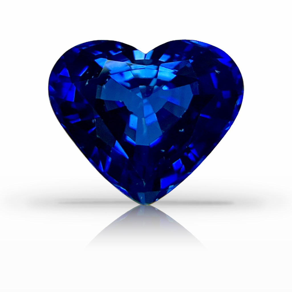 5.81ct Sapphire, Heart Shape, Blue gemstone, 12 x 10.3MM, item #5642