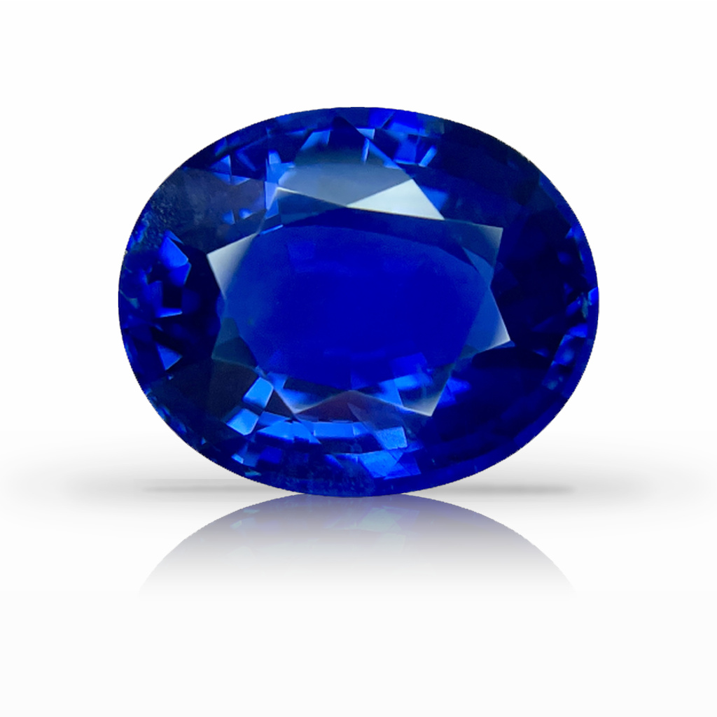 13.35ct Sapphire, Oval, Blue, No Heat gemstone, 15.5 x 12.8MM, item #5647