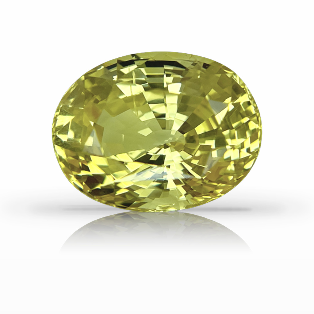 10.32ct Sapphire, Oval, Yellow, No Heat gemstone, 13.7 x 10.8MM, item #5648