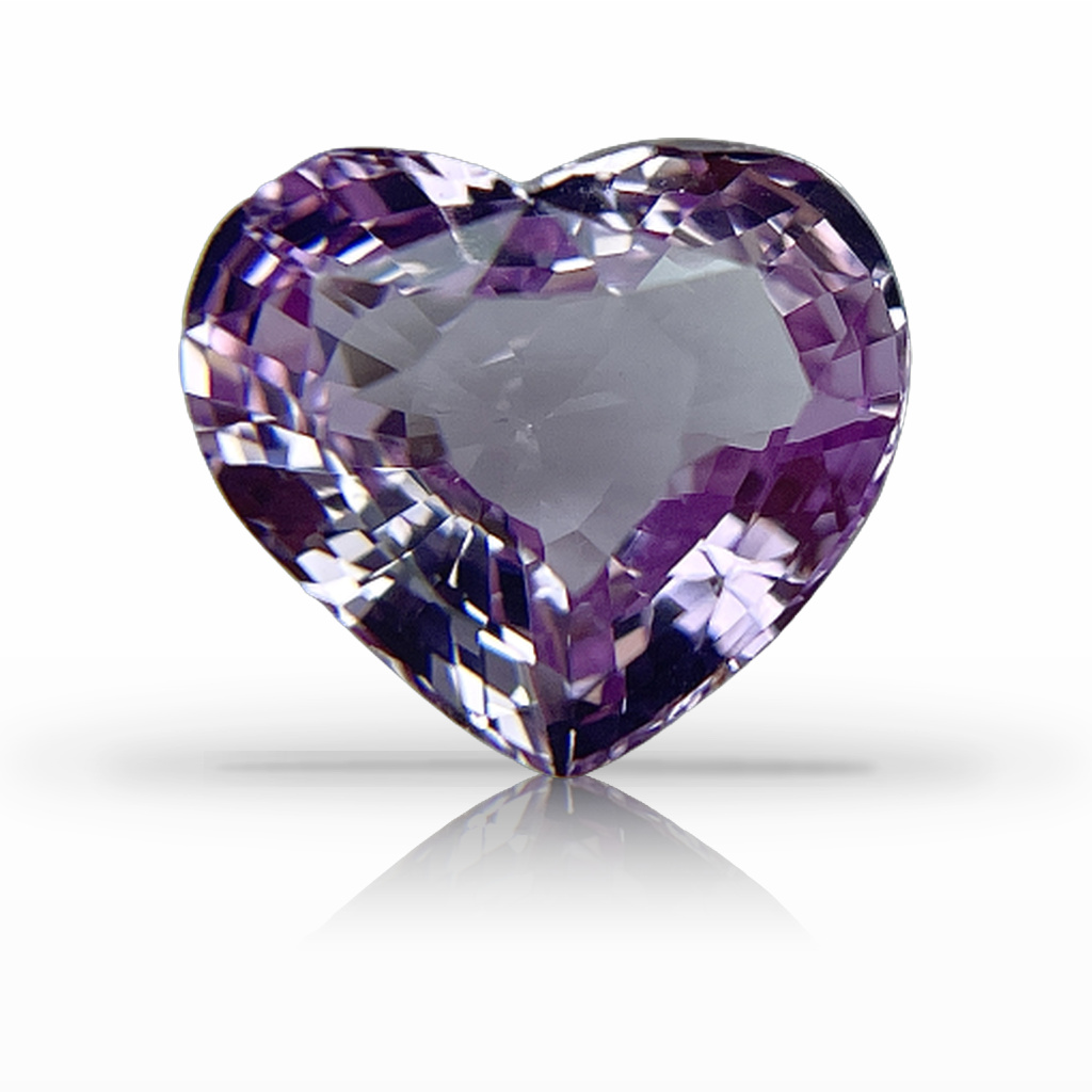 3.00ct Sapphire, Heart Shape, Pink, No Heat gemstone, 9.6 x 8.3MM, item #5674