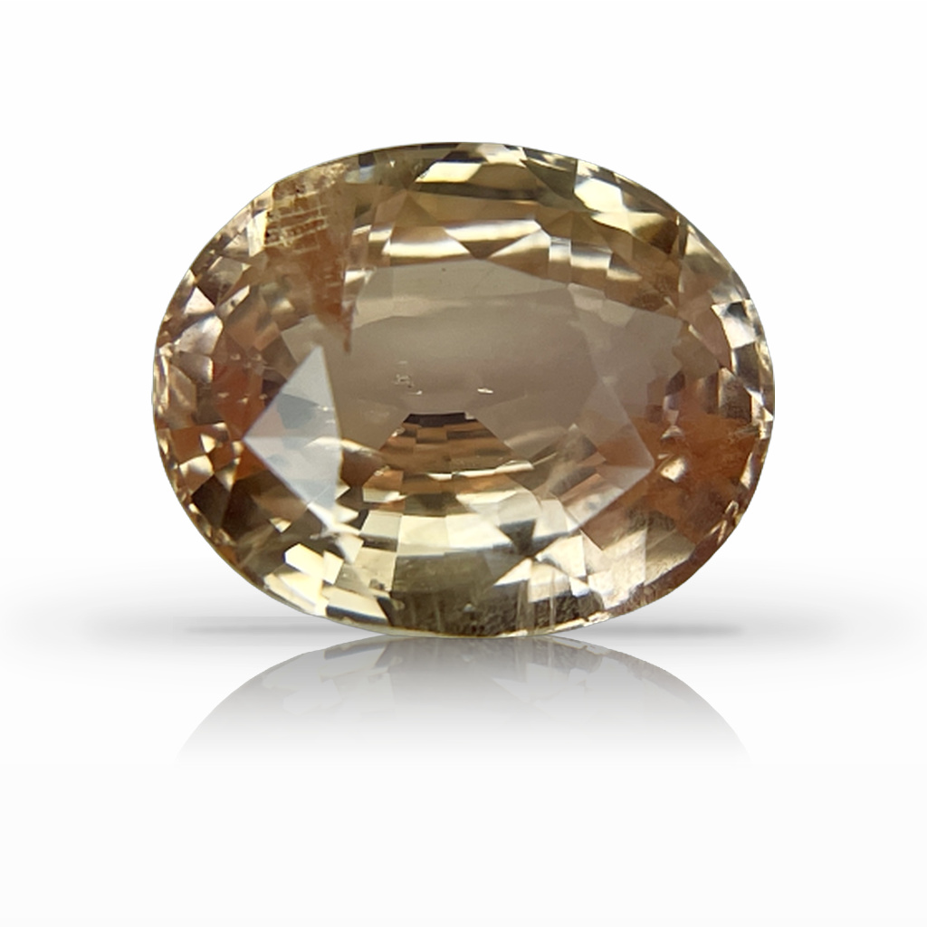 6.04ct Padparadscha, Oval, Peach, No Heat gemstone, 11.5 x 9.4MM, item #5683