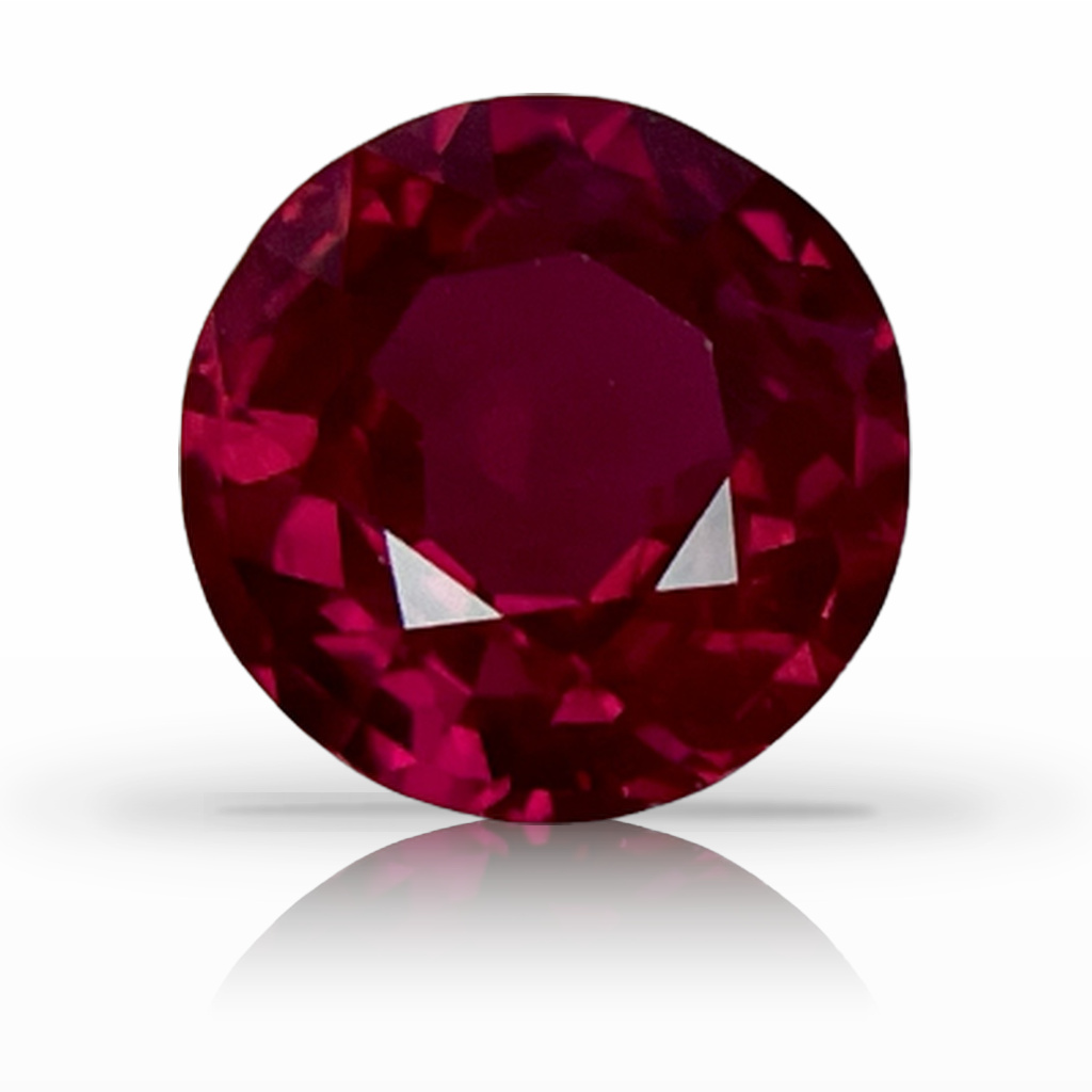 1.60ct Ruby, Round, Red, 7MM gemstone, 7MM, item #5722