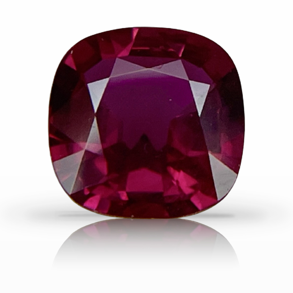 1.36ct Ruby, Cushion, Red gemstone, 7MM, item #5724