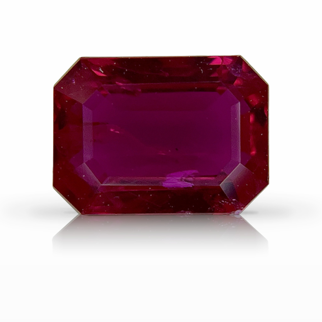 2.54ct Ruby, Emerald Cut, Red gemstone, 9.2 x 6.8MM, item #5726