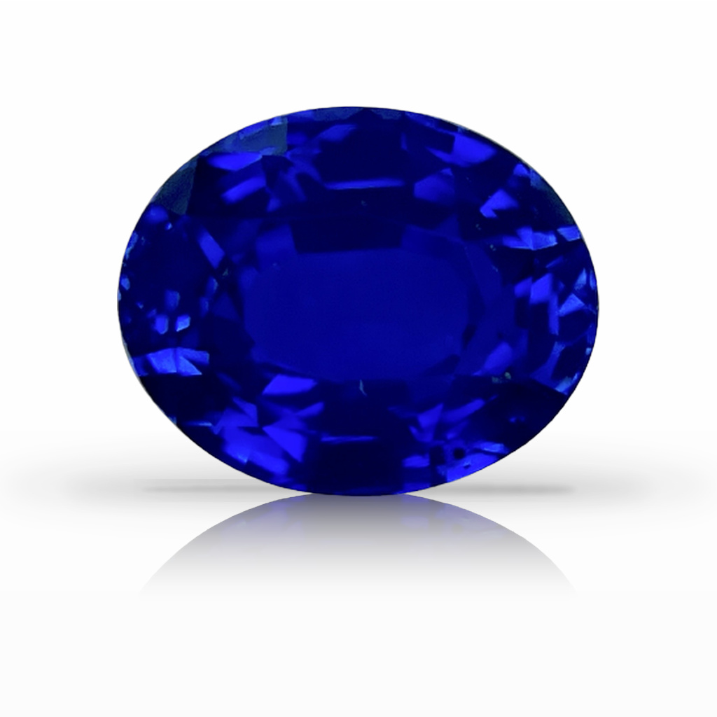 4.18ct Sapphire, Oval, Blue gemstone, 10.1 x 8.2MM, item #5730