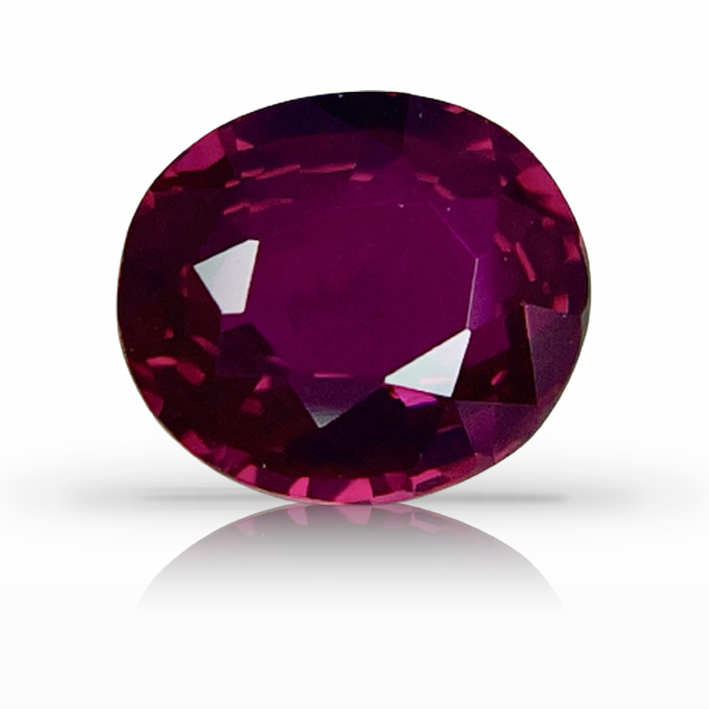2.00ct Ruby, Oval, Red gemstone, 7.5 x 6.7MM, item #5734