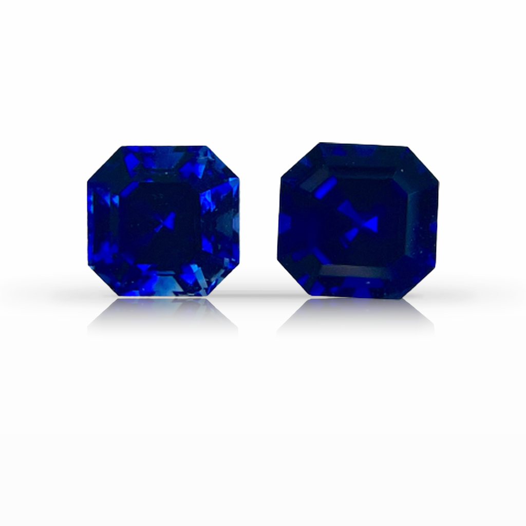 2.48ct Sapphire, Asscher, Blue gemstone, 5MM, item #5738
