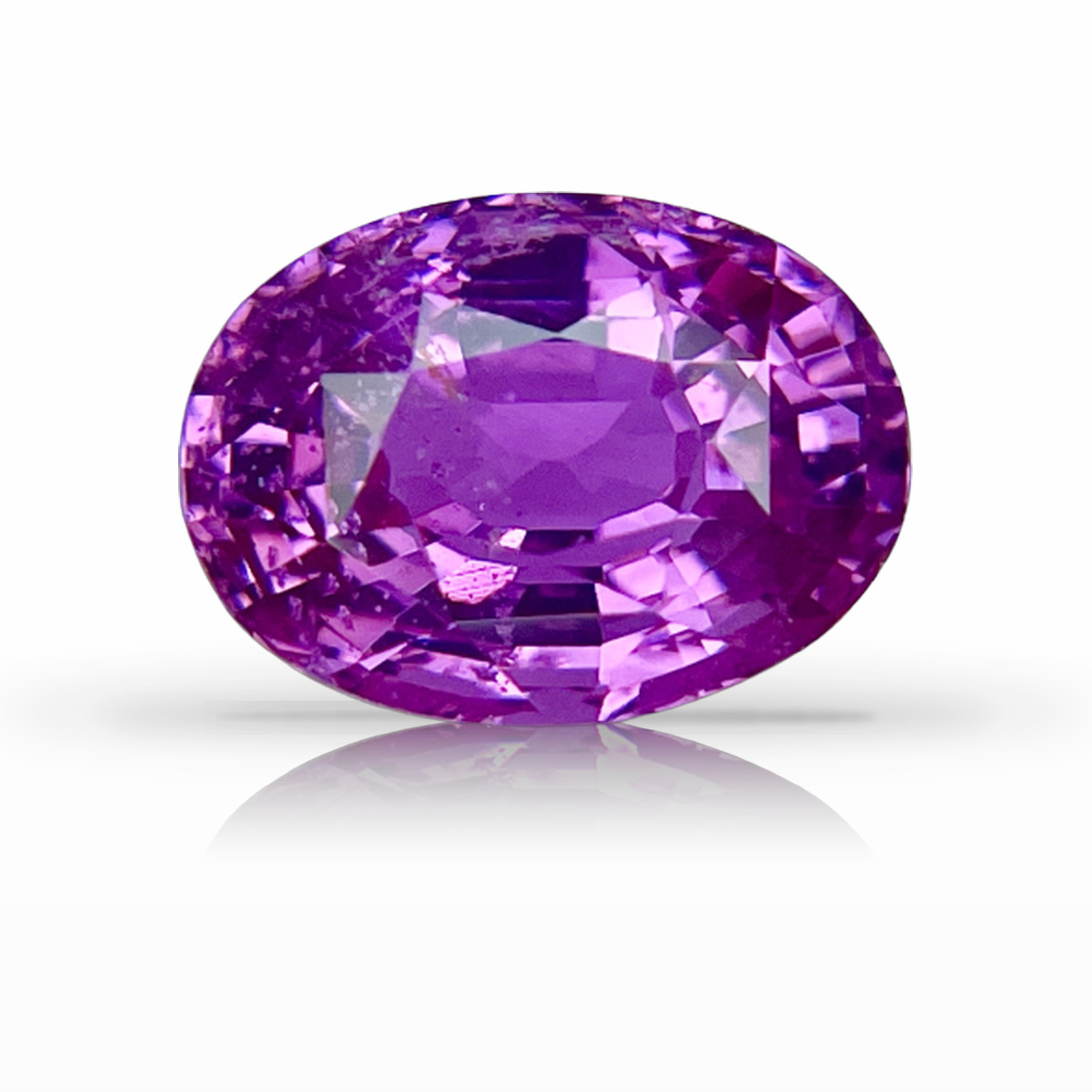 4.04ct Sapphire, Oval, Pink, No Heat gemstone, 10.1 x 7.4MM, item #5764