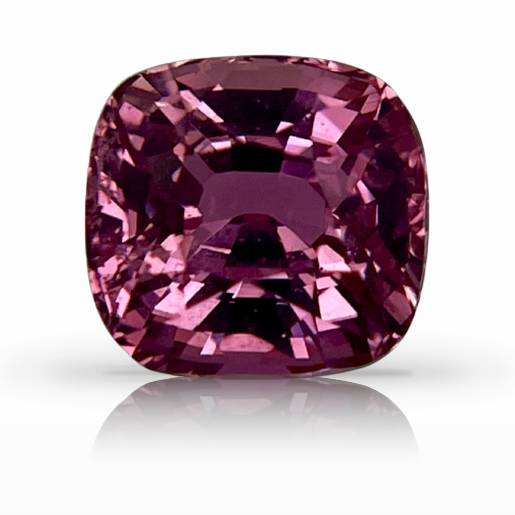 3.06ct Padparadscha, Cushion, Peach gemstone, 8 x 7.5MM, item #5775