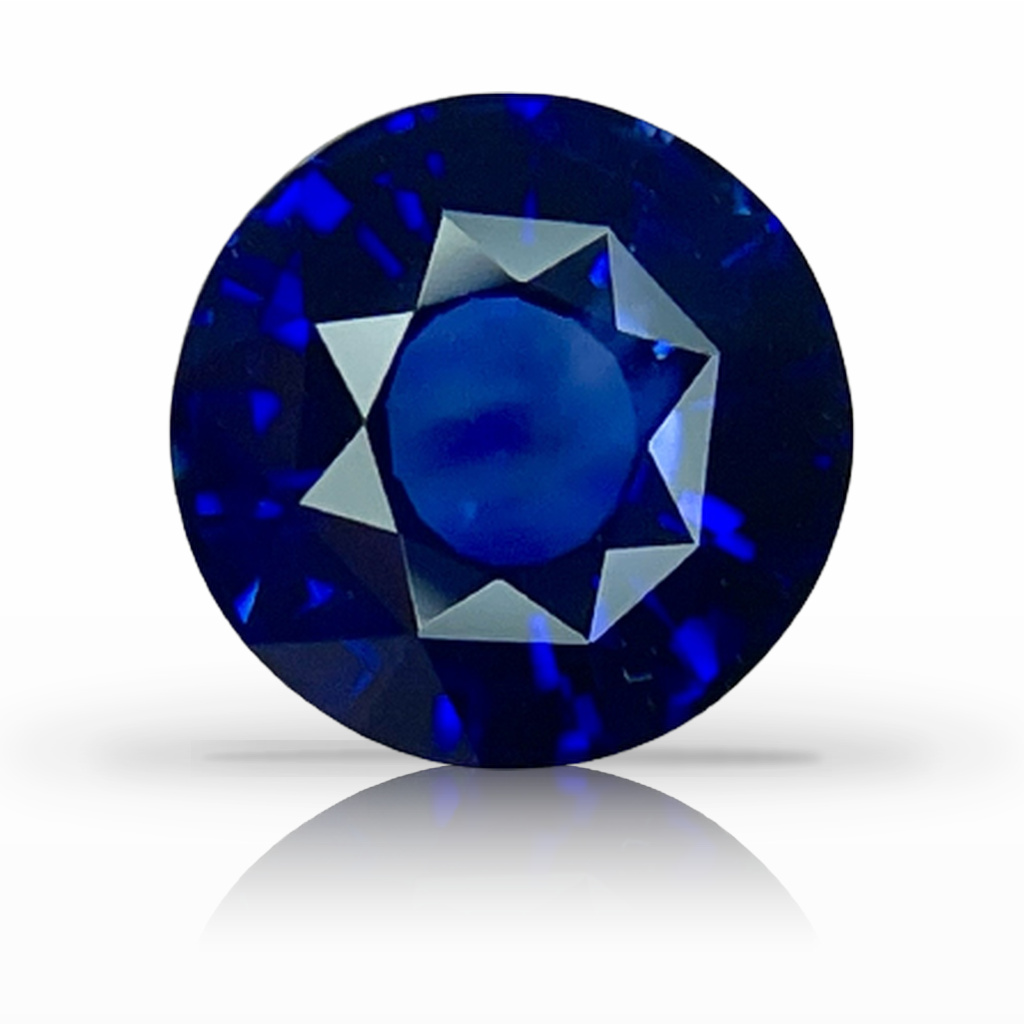 2.17ct Sapphire, Round, Blue, 7.4MM gemstone, 7.4MM, item #5814