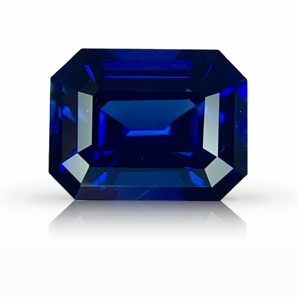 2.13ct Sapphire, Emerald Cut, Blue gemstone, 7.7 x 6.2MM, item #5820