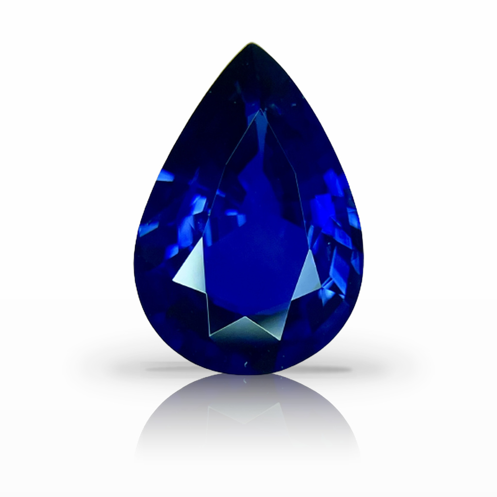 6.07ct Sapphire, Pear Shape, Blue gemstone, 14.8 x 10.3MM, item #5829