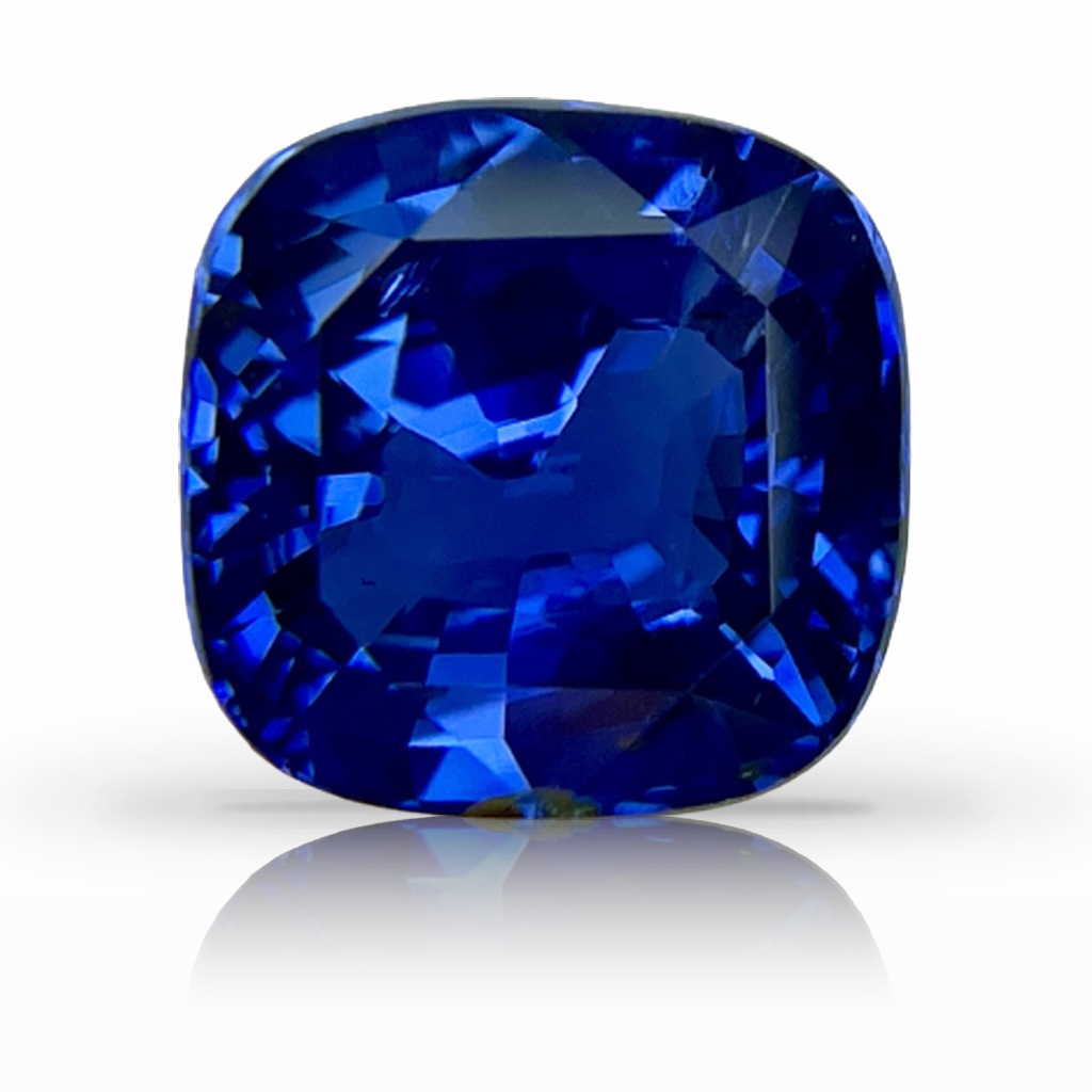5.61ct Sapphire, Cushion, Blue, No Heat gemstone, 10.2 x 10.1MM, item #5866