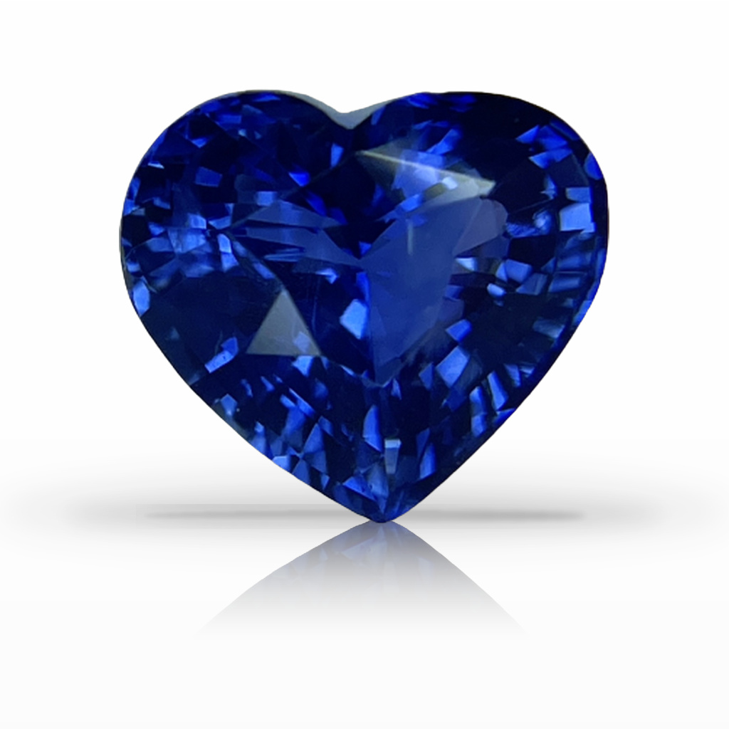 3.56ct Sapphire, Heart Shape, Blue gemstone, 8.9 x 9.9MM, item #5875