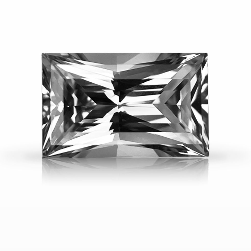 3.07ct Sapphire, Baguette, White gemstone, 10 x 6.4MM, item #5887