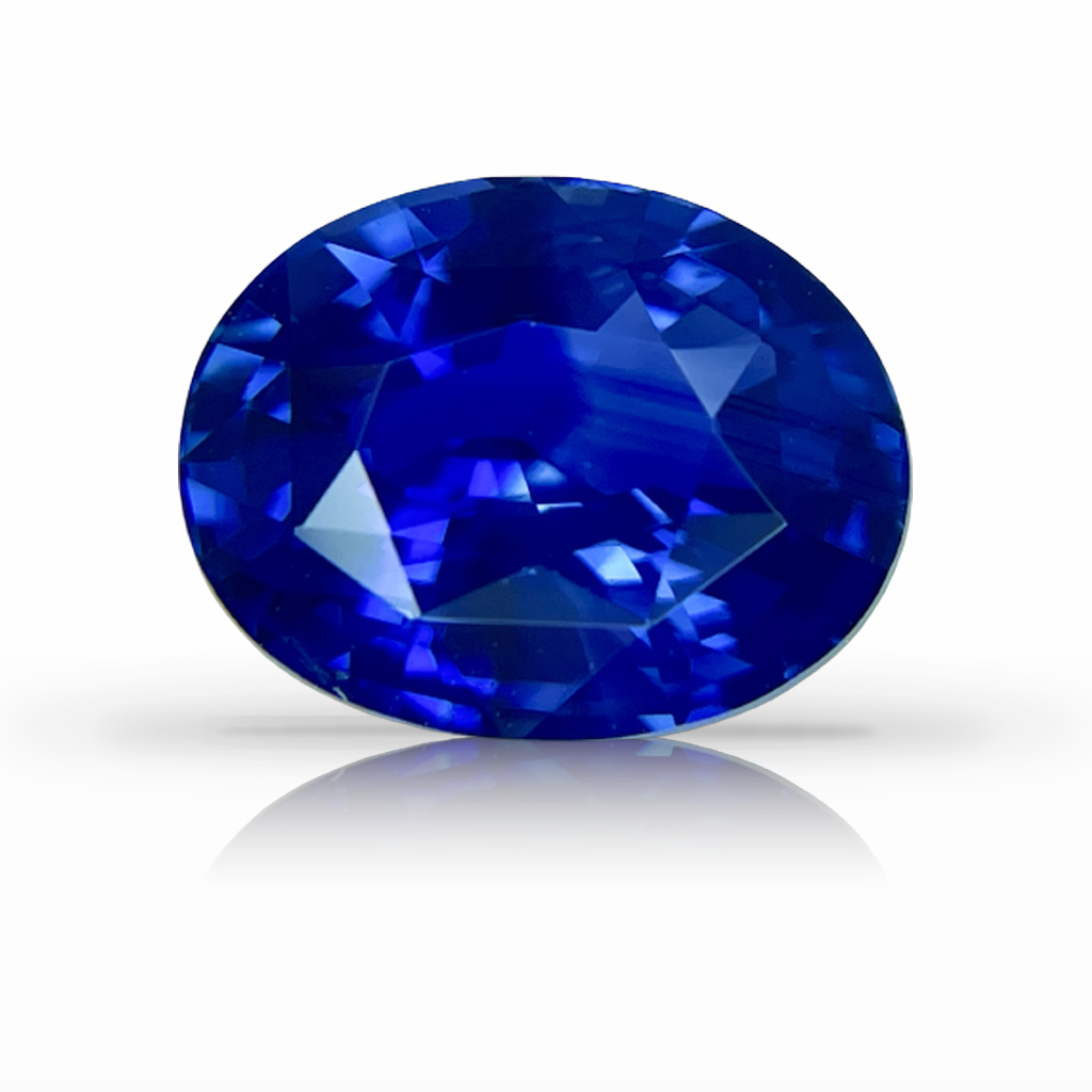 4ct Sapphire, Oval, Blue, No Heat gemstone, 10.6 x 8.3MM, item #5923