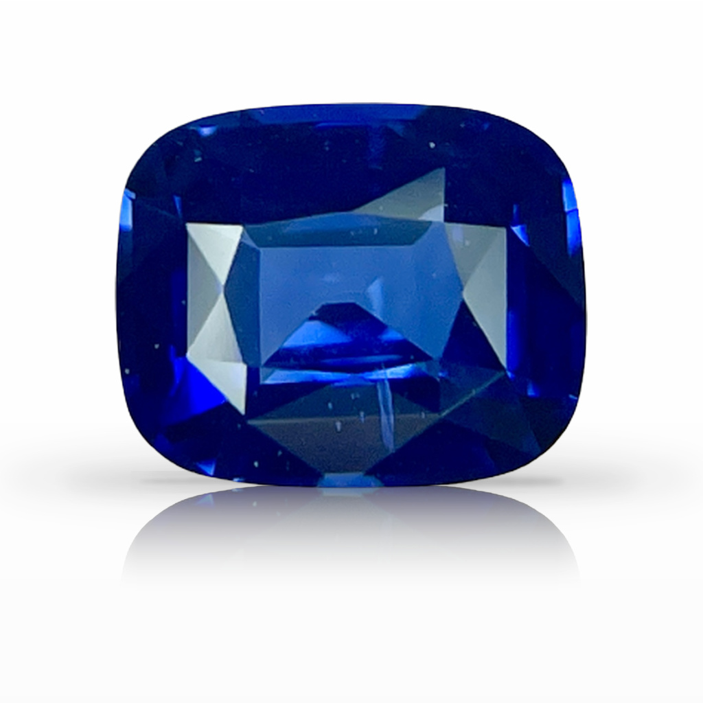 1.61ct Sapphire, Cushion, Blue gemstone, 7.4 x 6.1MM, item #5928