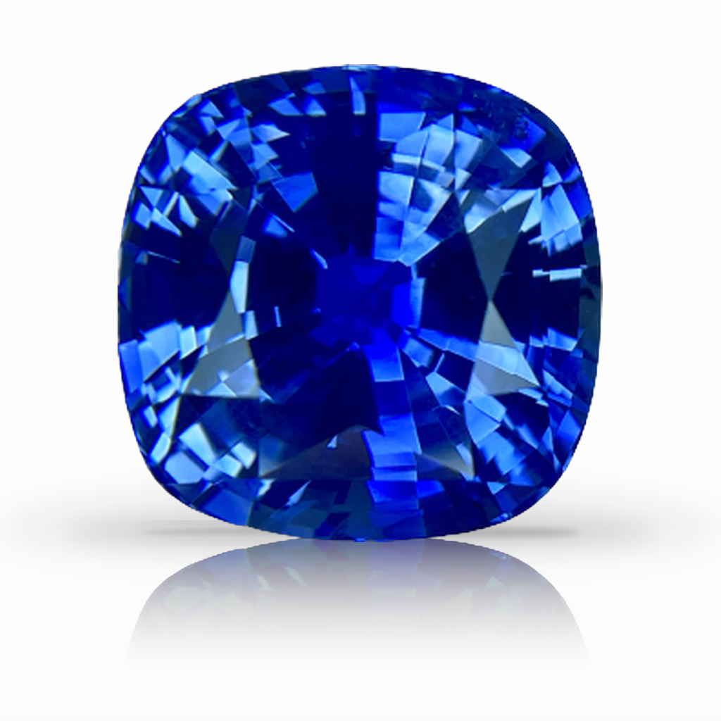 14.49ct Sapphire, Cushion, Blue, No Heat gemstone, 13.5 x 13.3MM, item #5941