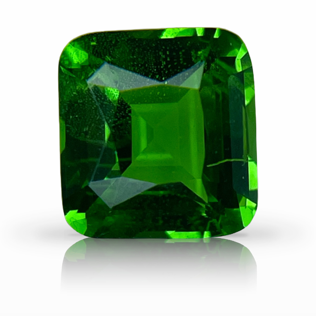 1.76ct Tsavorite, Cushion, Green, No Heat gemstone, 7 x 6.6MM, item #5978