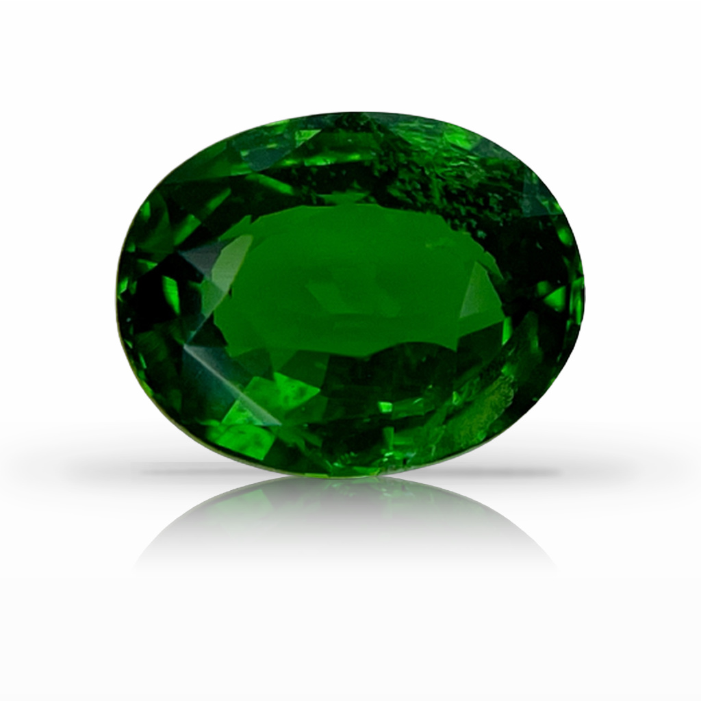 2.08ct Tsavorite, Oval, Green, No Heat gemstone, 8.6 x 6.9MM, item #5986