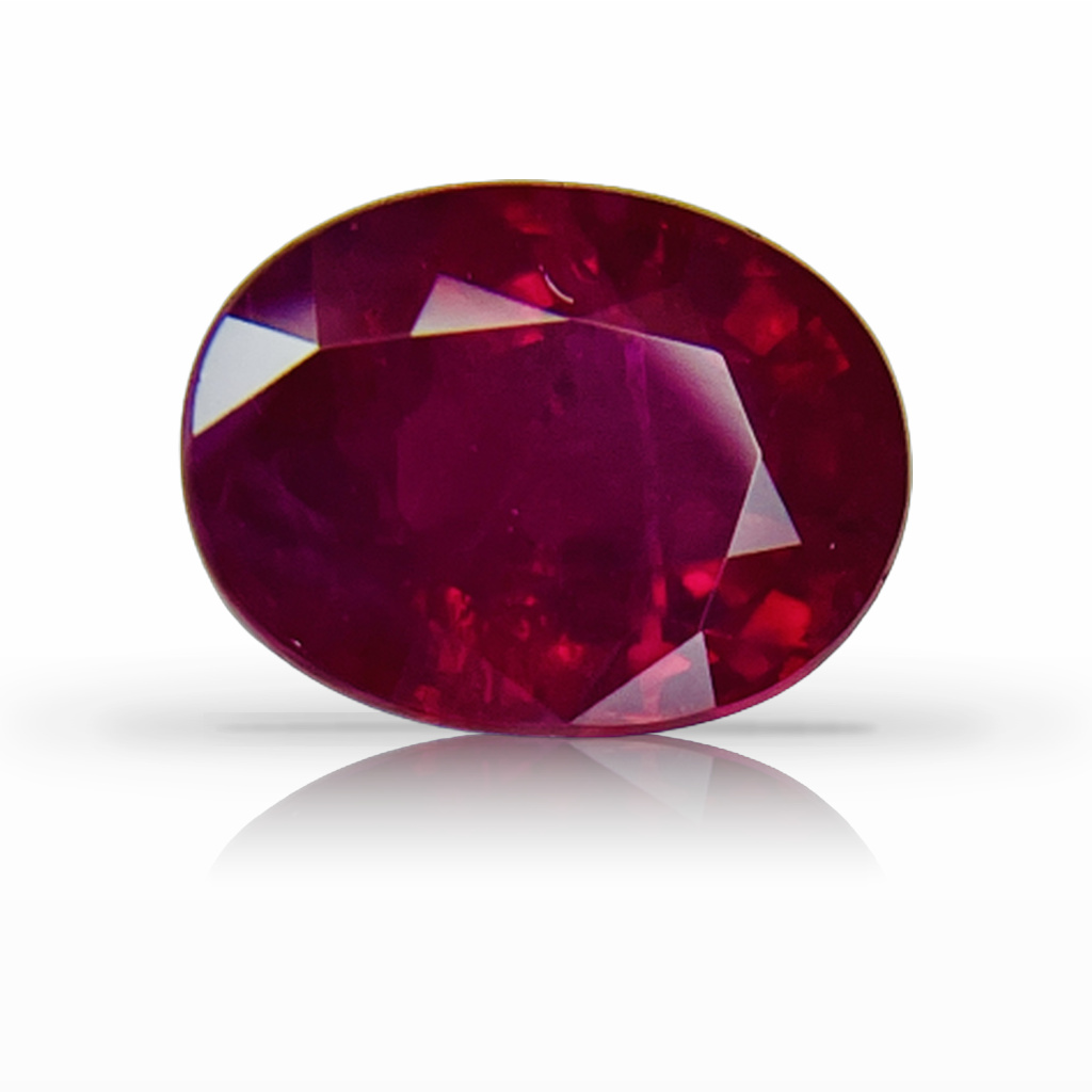 3.02ct Ruby, Oval, Red, Burma gemstone, 9.4 x 7.1MM, item #6027