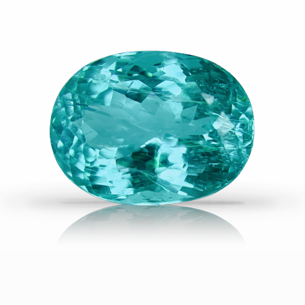 5.99ct Tourmaline-Paraíba, Oval, Blue gemstone, 12.2 x 9.2MM, item #6040