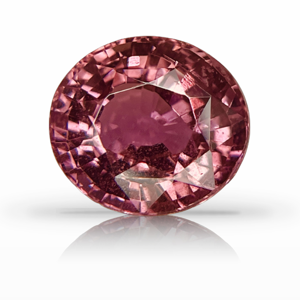 5.66ct Padparadscha, Oval, Peach gemstone, 11 x 9.9MM, item #6048
